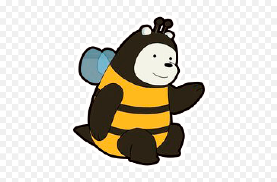Sticker Maker - Beehive We Bare Bears Emoji,We Bare Bears Emojis - Free ...
