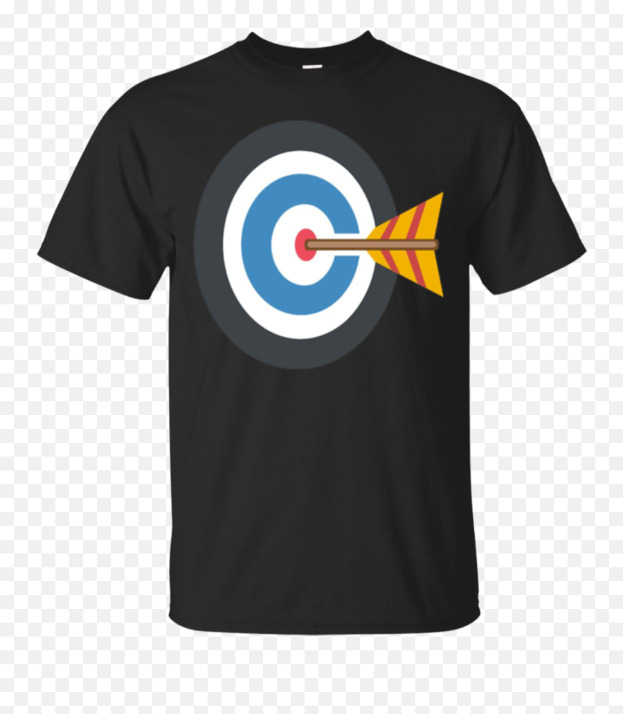 Bulls Eye T - Shirt Target Emoji Darts Archery Shooting Range,Cross Eyed Emoji