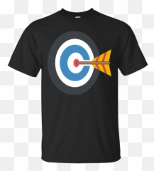 Bulls Eye T - Shirt Target Emoji Darts Archery Shooting Range,Cross Eyed Emoji