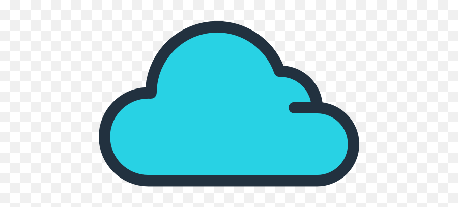 Cloud - Free Weather Icons Emoji,Baby Blue Heart Emoji