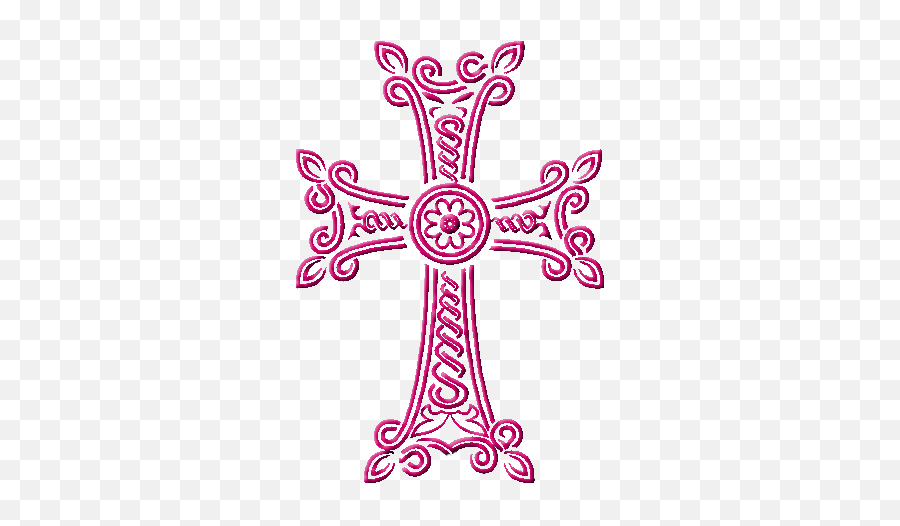 Armenian Siroun Cross - Black Armenian Cross Tattoo Full Emoji,Upsidedown Cross Emoticon