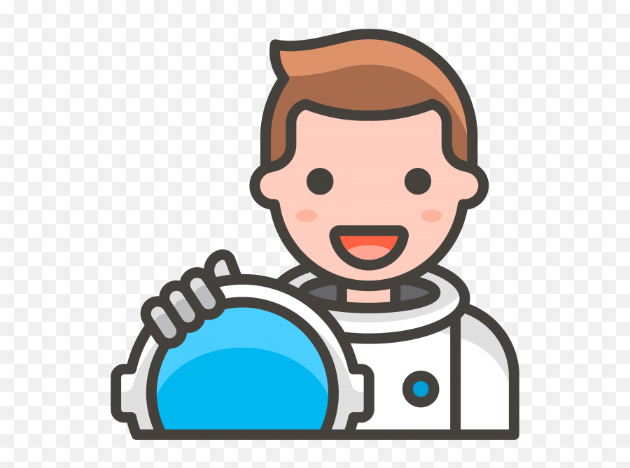 Download Man Astronaut Emoji - Astronaut Emoji Png,Moon Man Emoji