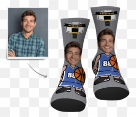 Fatheru0027s Gifts Personalized Superman Face Crew Socks - Personalisierte Basketball Socke Emoji,Fathers Day Emoji