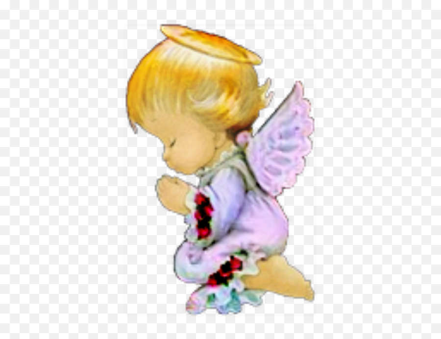 Praying Angel Png - Kneeling Praying Angel Clipart Emoji,Guardian Angel Emoji