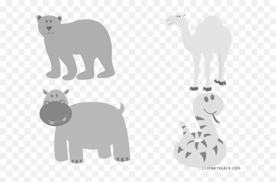 Baby Snake Animal Free Black White Clipart Images - Animal Figure Emoji,Sheltie Emoji