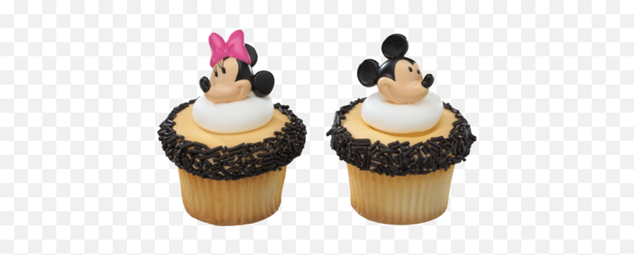 Minnie Cupcake Rings - Mickey Mouse Cupcake Toppers Emoji,Emoji Cupcake Rings