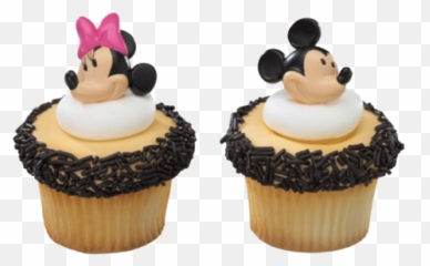 Minnie Cupcake Rings - Mickey Mouse Cupcake Toppers Emoji,Emoji Cupcake Rings