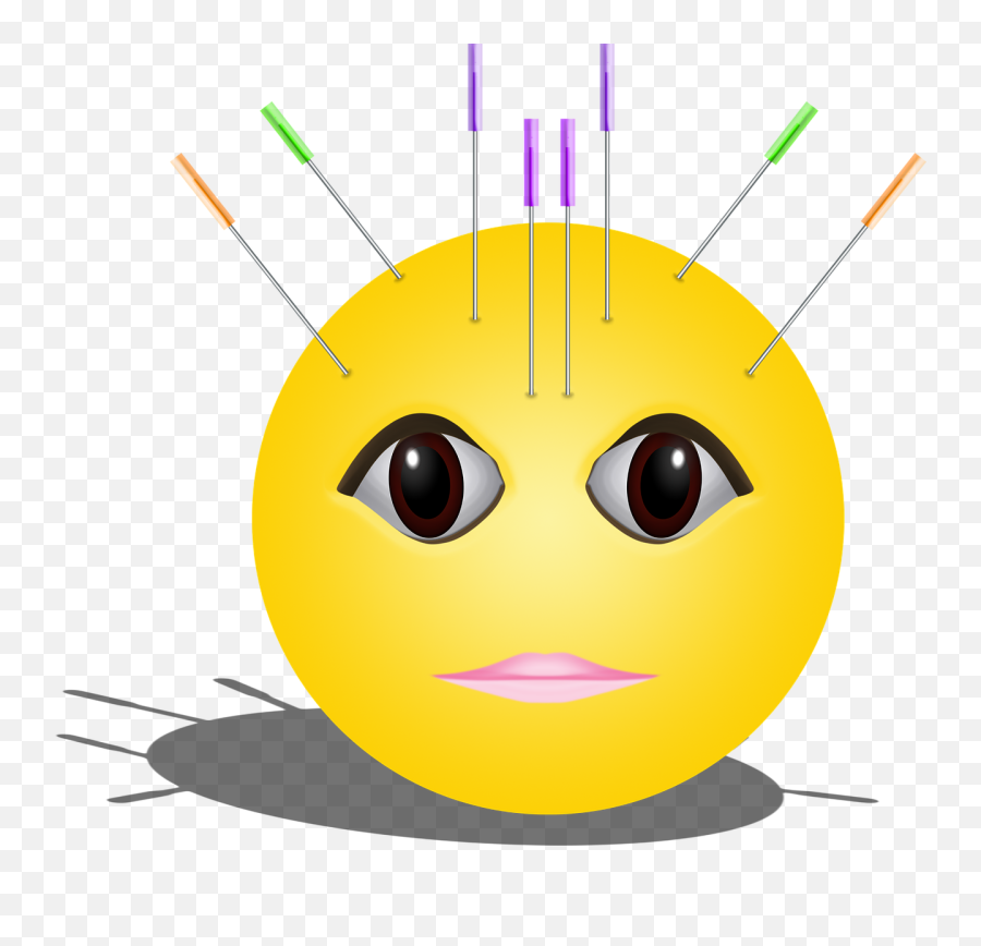 Graphic Emoticon Acupuncture - Free Vector Graphic On Pixabay Emoji For Acupuncture,Emojis Vector