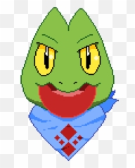Pixilart - Ace The Treecko Pixel Art Oc By Werd Fictional Character Emoji,Ace Emoticon
