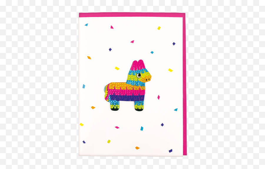 Pinata Rhinestone Decal Greeting Card - Dot Emoji,Emoji Pinatas