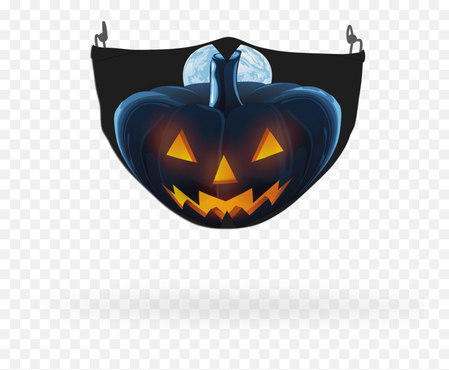 Horror Pumpkin Pattern Face Covering - Halloween Emoji,Emoji Pumpkin Templates