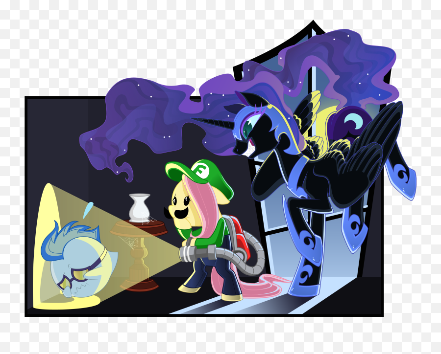 Silentazrael Fluttershy - Fluttershy Nightmare Moon Emoji,Boo Mario Emotions