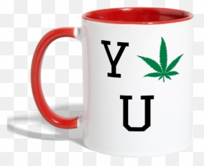 Cannabis Love You Contrast Coffee Mug - Martin Medical Services Emoji,(wantlove) Emoticon