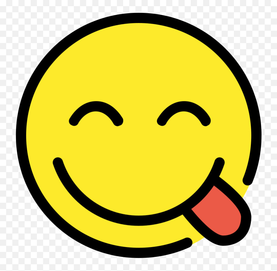 Face Savoring Food Emoji - Emoji Delicioso,Yummy Emoji