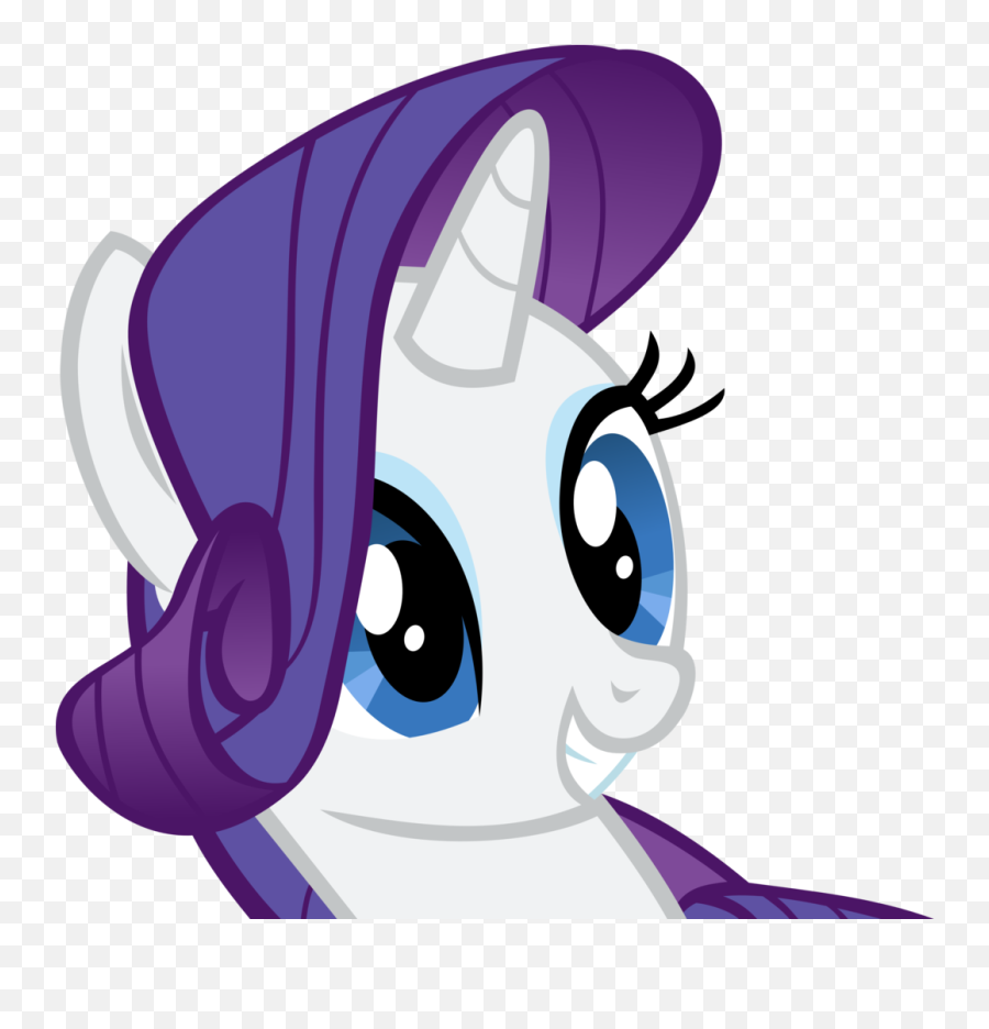 Sugarcube Corner - My Little Pony Rarity Face Emoji,Emoji Lthink Face
