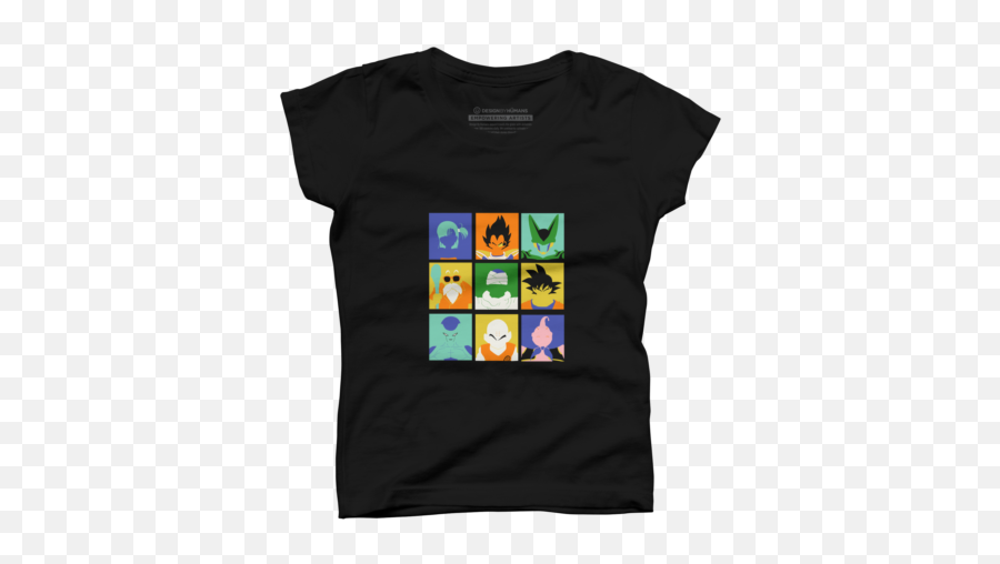 Best Anime Girlu0027s T - Shirts Design By Humans Goku Vegeta Pop Art Emoji,Dragon Brothers Emoticons