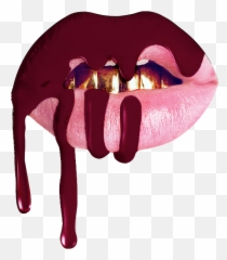 Lips Labios Boca Lipstick Sticker - Kylie Jenner Lip Kit Leo Emoji,Melting Emoji
