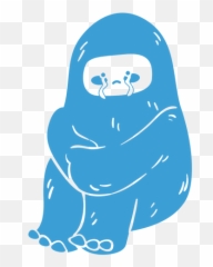 Crying Yeti Cute - Transparent Png U0026 Svg Vector File Fictional Character Emoji,Instagram Emoji Meanings Snowman
