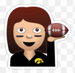 Download Quot Iowa Football Emoji Quot - Iowa Hawkeye Hawkeye Emoji,Download Hawkeye Emoji