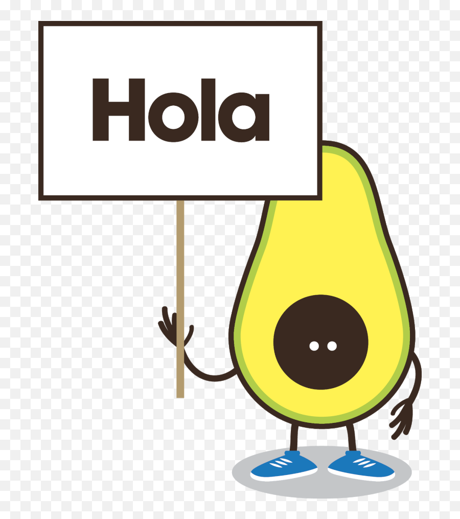 Avocado Sunrise U0026 Avocado Chocolate Smoothies - Avocado Hola Hola Clipart Transparent Emoji,Hola Emoji