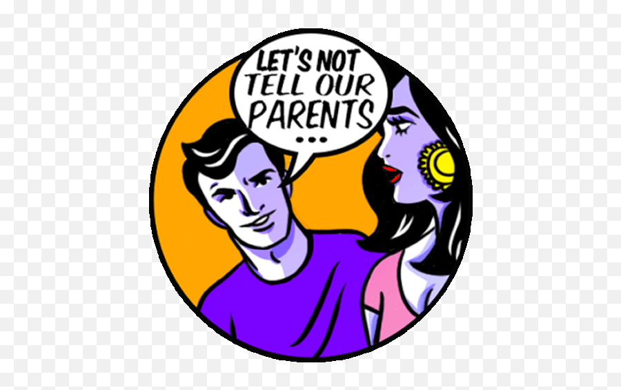 Couple Says Letu0027s Not Tell Our Parents Sticker - Obscure For Adult Emoji,Valence Circle Of Emotion