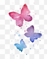 Watercolor Butterflies Throw Pillow - Watercolor Simple Butterfly Painting Emoji,Emojis Pillows Wholesale