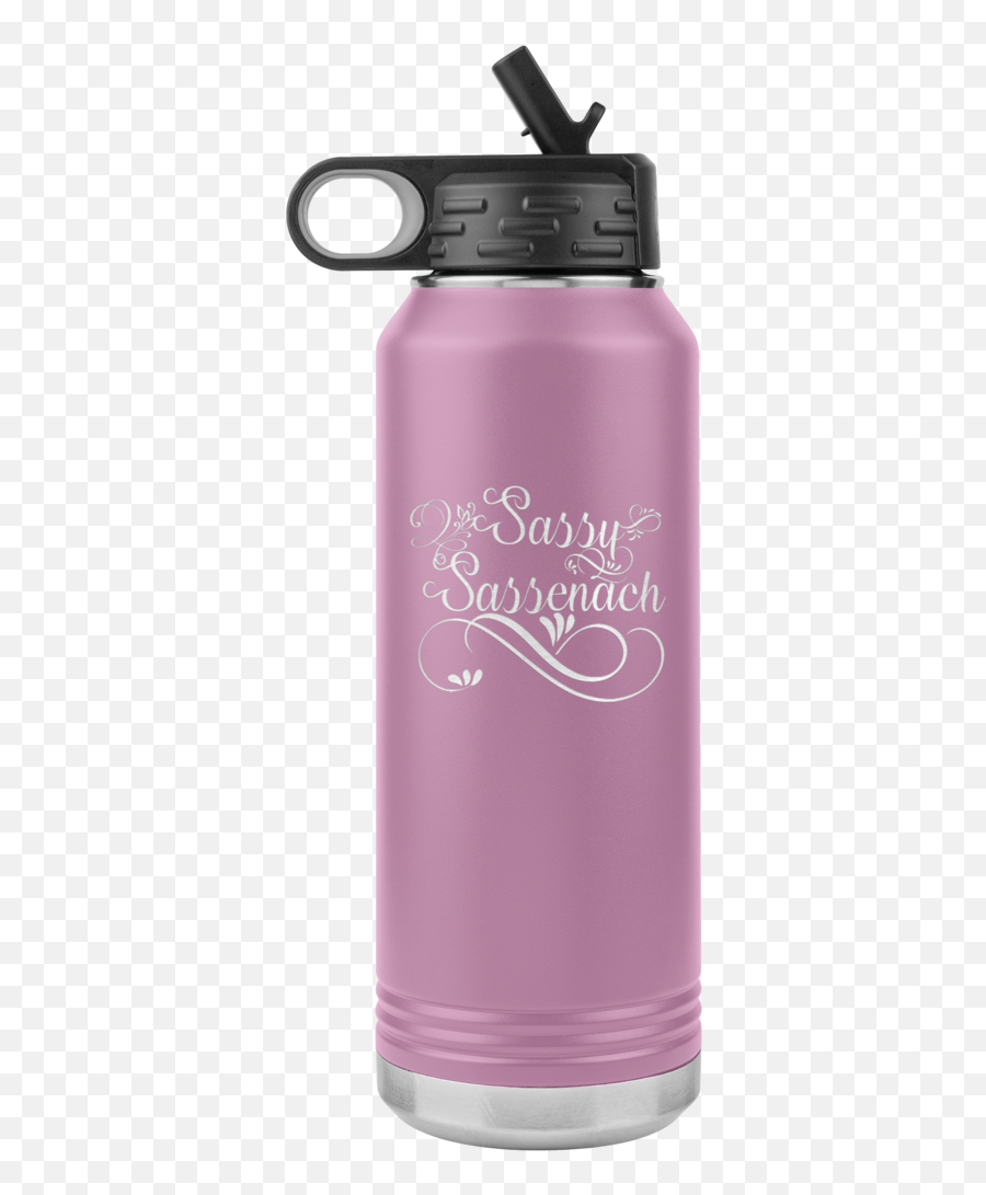 Outlander Gifts Claire Fraser Sassy Sassenach Insulated Water Bottle 32oz Etched Tumbler Emoji,Emojis Cozy Pullover