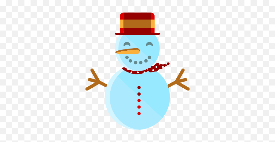 Merry Scarf Smile Snowman Icon - Merry Christmas Emoji,Melting Snowman Emoticon