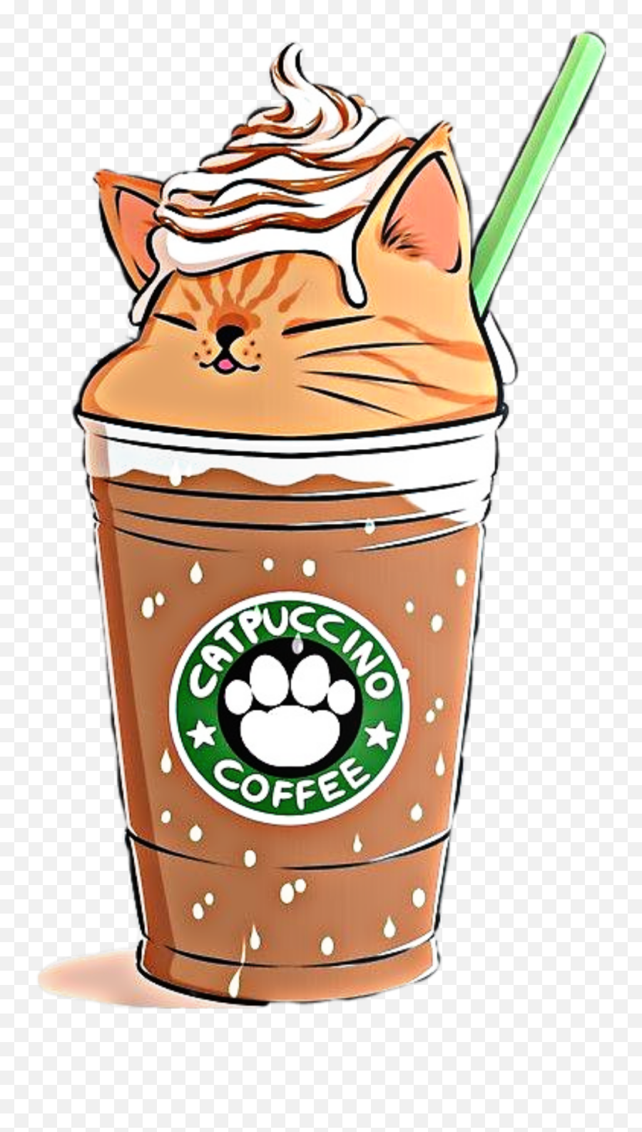 Coffee Cat Freetoedit 261322618023212 By Gloria - Zivago Emoji,Caramel Emoji