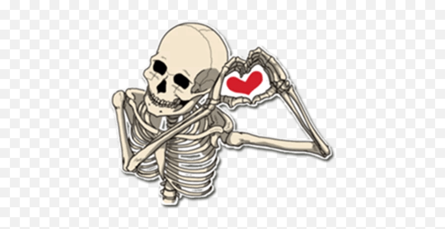 Skeleton Boy Stickers - Live Wa Stickers Emoji,Skull Emoji Meme