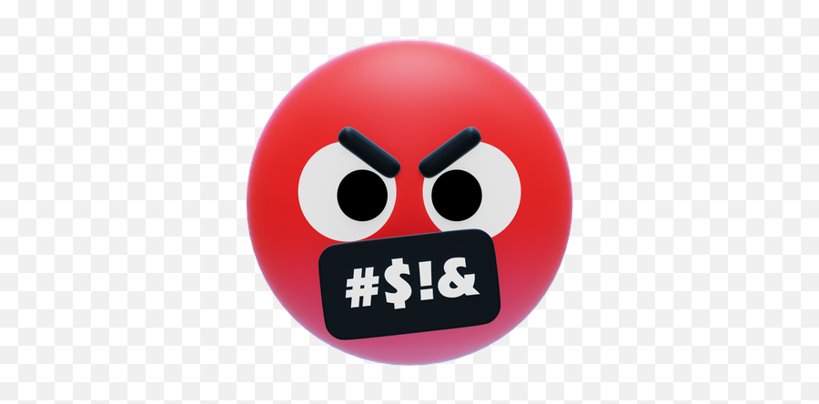 Angry Emoji Icon - Download In Colored Outline Style,Swear Emoji