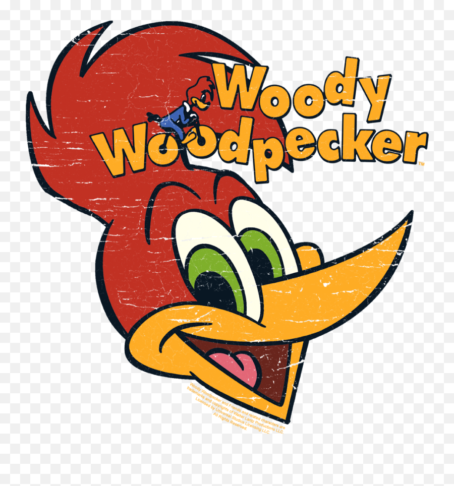 Woody Woodpecker Retro Logo Baby Bodysuit - Hoodie Clipart Emoji,Woodpecker Emojis