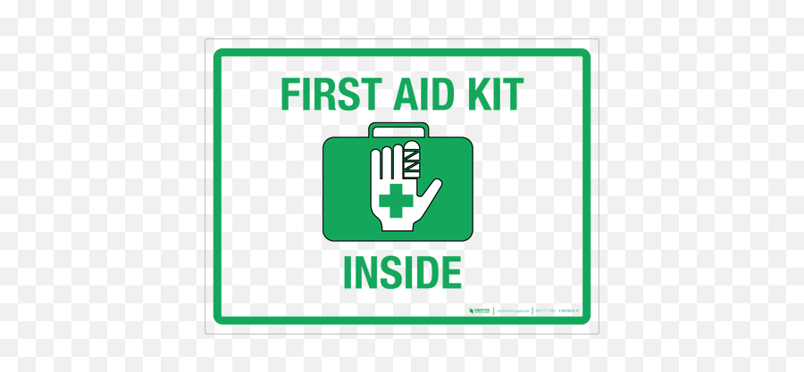 Emergency First Aid Kit - Wall Sign Emoji,Emoji First Aid