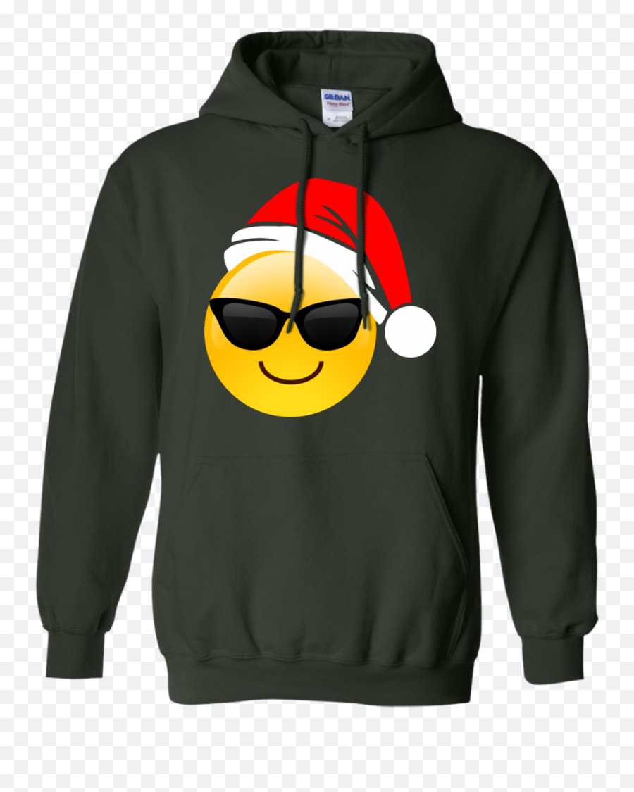 Emoji Christmas Shirt Cool Sunglasses - One Direction Pullover,Black Santa Emoji