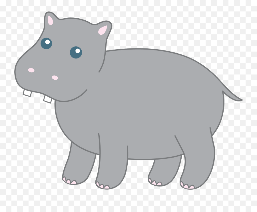 Baby Hippo Png - Grey Hippopotamus Emoji,Hippopotamus Emoji