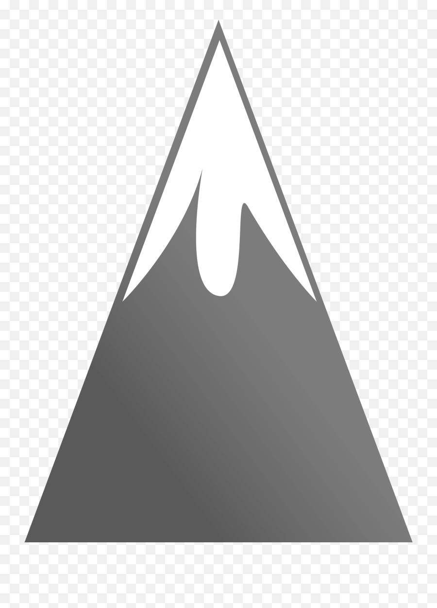 Mountain Clip Art At Vector Clip Art - Mountain Peak Clipart Emoji,Mountain Emoji Transparent