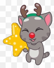 Merry Xmas From Km - Talking Tom Gif Emoji,Ladybug Emoticon