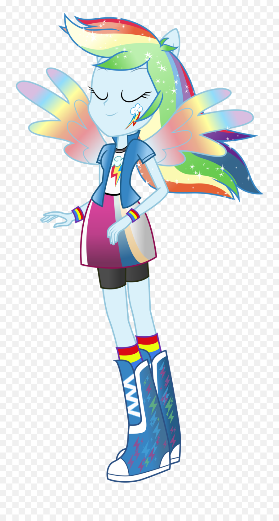 Rainbow Dash - Cia Dos Gifs Rainbow Dash Equestria Girls Mlp Emoji,Yoyo And Cici Emoticon