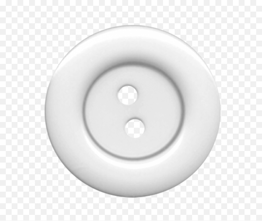 White Cloth Button With 2 Hole - Solid Emoji,Sewing Button Emoji