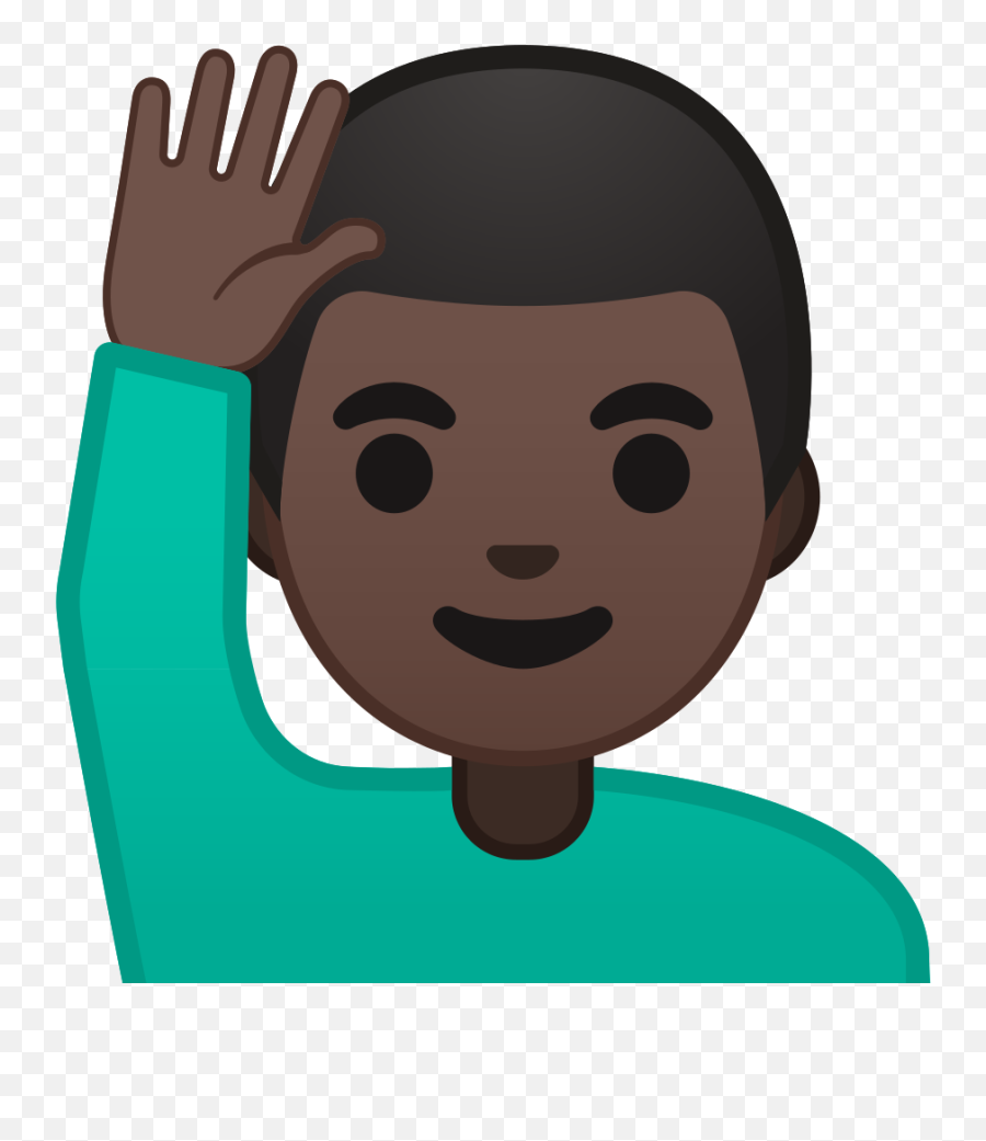 Noto Emoji Oreo 1f64b 1f3ff 200d - Emoji Levantando A Mão,Arm Emoji