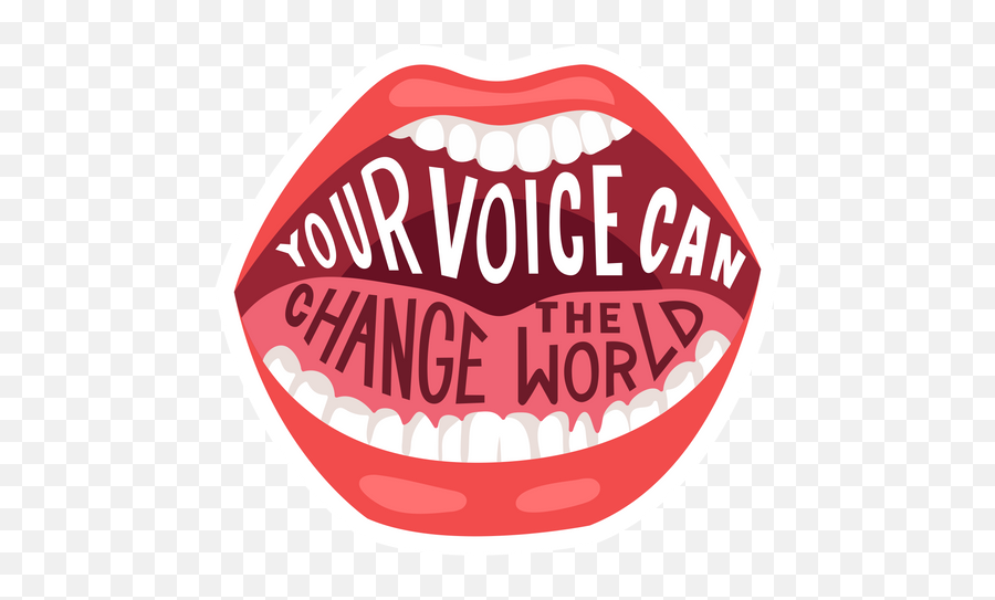 Your Voice Can Change The World Sticker - Sticker Mania Happy Emoji,Voice Emoji