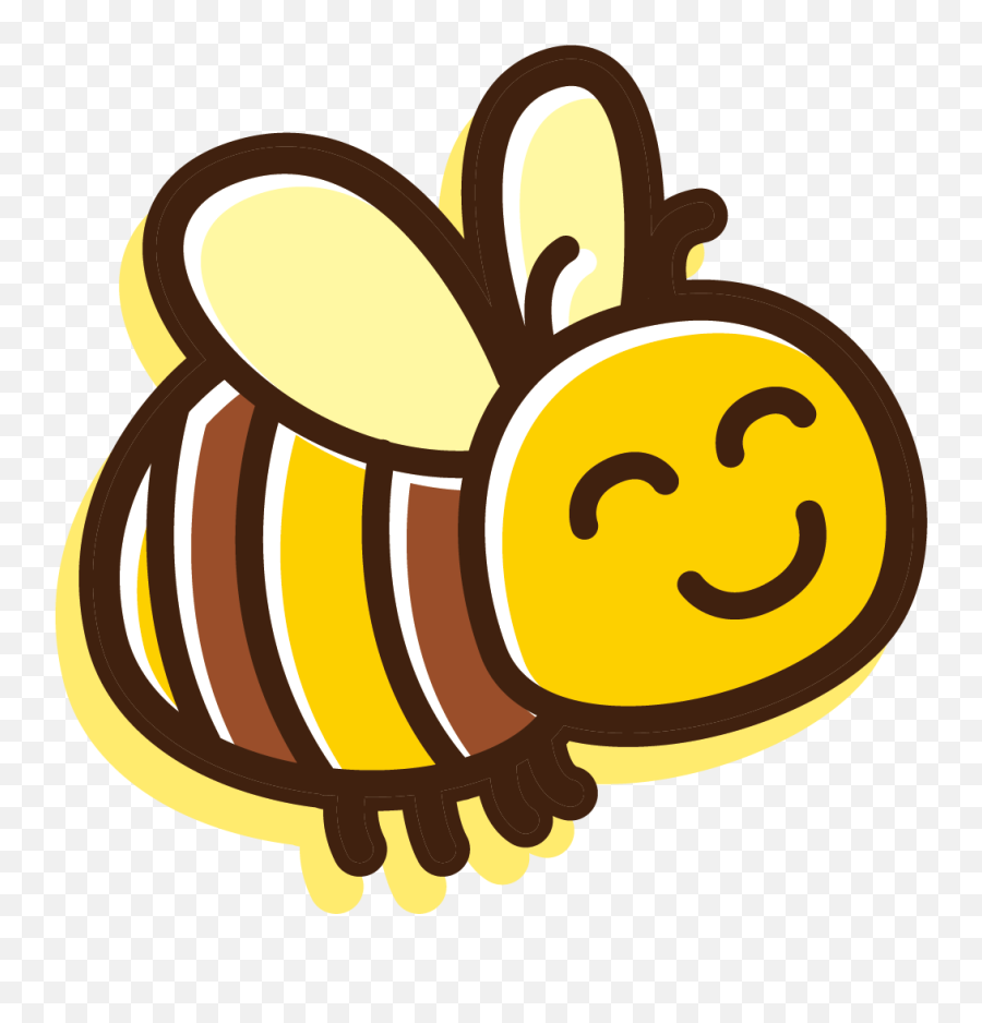 1003 X 1001 3 - Cute Bee Icon Clipart Full Size Clipart Vector Cute Bee Png Emoji,Honey Bee Emoji