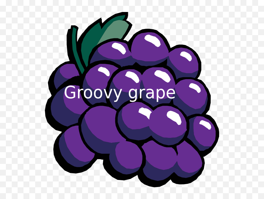 Grape Clipart Purple Colour Grape Purple Colour Transparent - Grapes Clip Art Emoji,Groovy Emoji