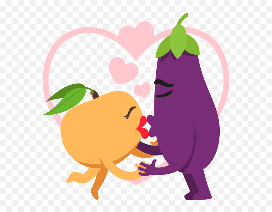 Eggplant Emoji Png - Eggplant And Peach Emoji,Peach Emoji Png