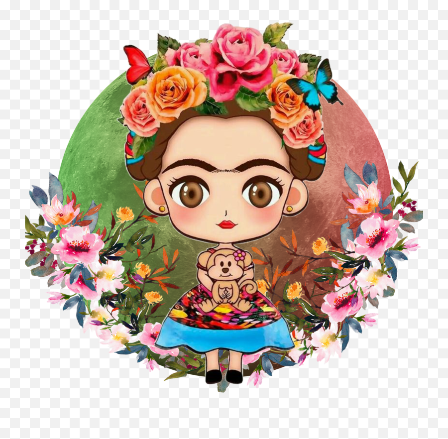 The Most Edited - Drawing Cute Frida Kahlo Emoji,Frida Khalo Emoji