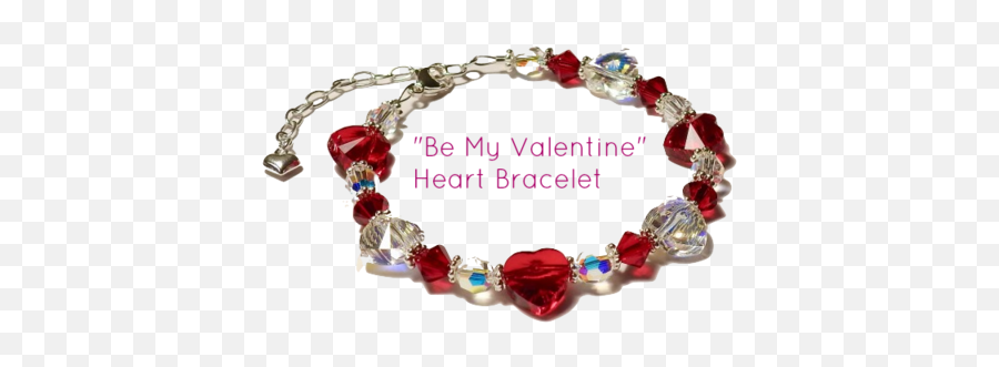 Be My Valentine Heart Bracelet U2013 Best Buy Beads - Solid Emoji,Christmas Bracelets Santa Claus Emoji Charms