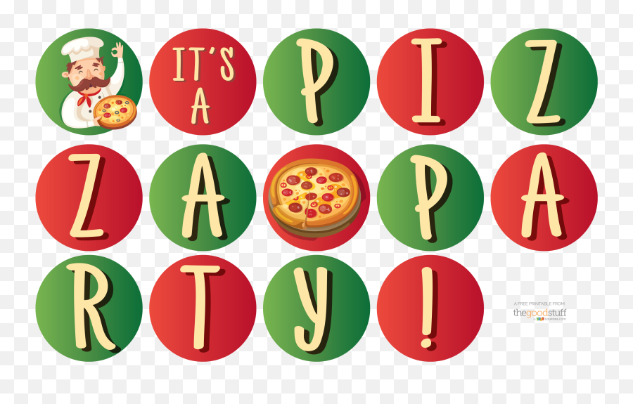 Free Pizza Party - Italian Themed Party Decorations Free Printable Emoji,Free Printable Emoji Birthday Invitations