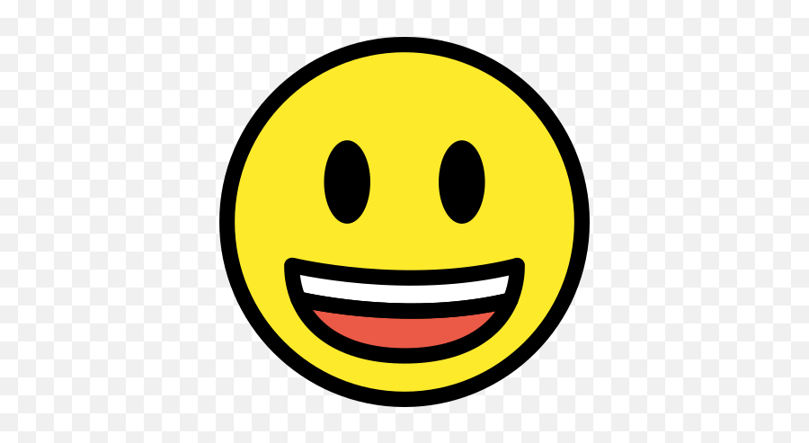 Grinning Face With Big Eyes Emoji - Emoji,Big Smiley Emoji