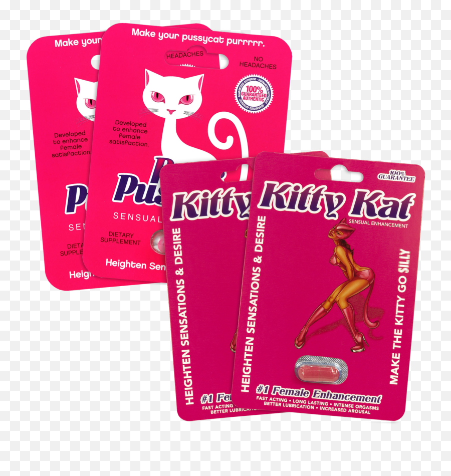 2 Kitty Kat Pills 2 Pink Pussycat Pills - Pink Pussy Cat Pill Emoji,Pink Panter Emoji
