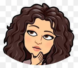 Letter A Coloring Pages - Bitmoji Curly Hair Girl Emoji,Natural Hair Emoji
